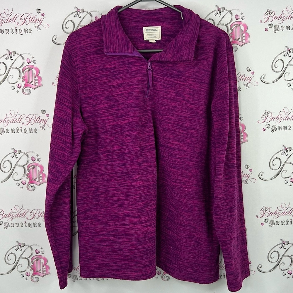 Mountain warehouse half zip up sweater soft Cozy Magenta Quarter-Zip Pullover